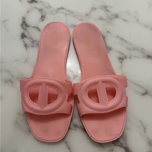 Pink Women's Slide Sandals - Casual Pool & Beach Slides